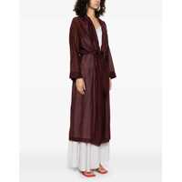 Geci forte_forte Dama - Paltoane forteforte Fringed long Robe BLACK ORCHID Femei (BM 17928148) - B-mall.ro