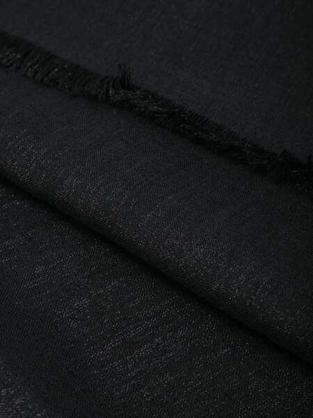 Esarfe Brunello Cucinelli Silk and cashmere Scarf NERO Femei (BM 17928265) 3