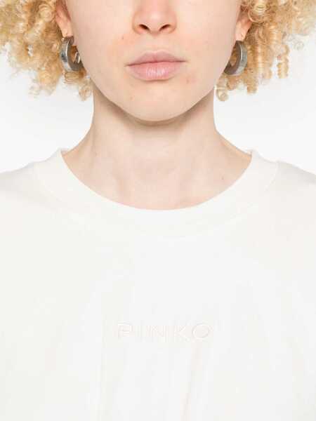 Tricouri Pinko T-shirt BIANCO-BIANCANEVE Femei (BM 17928274) 5