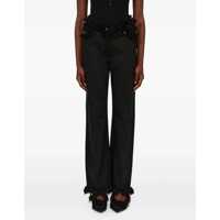 Imbracaminte Ferragamo Dama - Blugi Ferragamo Frayed edges Jeans BLACK Femei (BM 17928277) - B-mall.ro