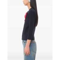 Cardigane Dama - Cardigane Valentino Garavani Bow Cardigan NAVY/ROSSO Femei (BM 17928400) - B-mall.ro