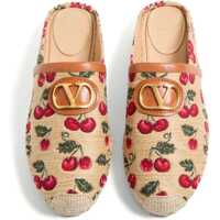 Sandale Valentino Garavani Dama - Sandale Valentino Garavani Vlogo Cherryfic Espadrilles mules NATURALE/ROSSO Femei (BM 17929408) - B-mall.ro