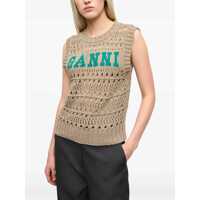 Veste Dama - Veste casual Ganni Knit Vest PALOMA MELANGE Femei (BM 17929420) - B-mall.ro