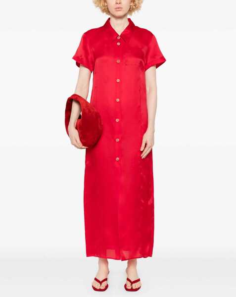 Rochii Khaite Effy Dress RASPBERRY Femei (BM 17929462) 2