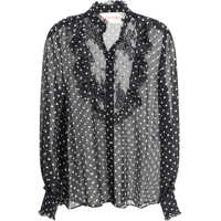 Camasi casual Polka dot silk Shirt Femei