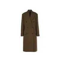 Paltoane Acne Studios Checked Double-Breasted Wool Blend Coat Femei
