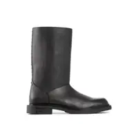 Bocanci casual pentru Barbati - Bocanci casual Fendi Fendi Leather Frame Boots Black Barbati (BM 17929725) - B-mall.ro