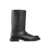 Fendi Fendi Leather Frame Boots Black