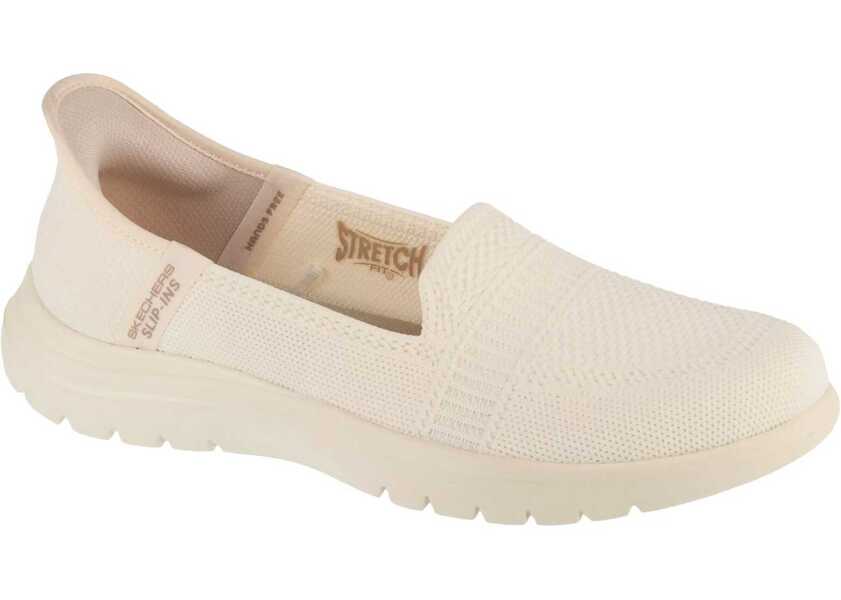 Mocasini SKECHERS Slip-Ins On The Go Flex - Camellia White Femei (BM 17929831) 1