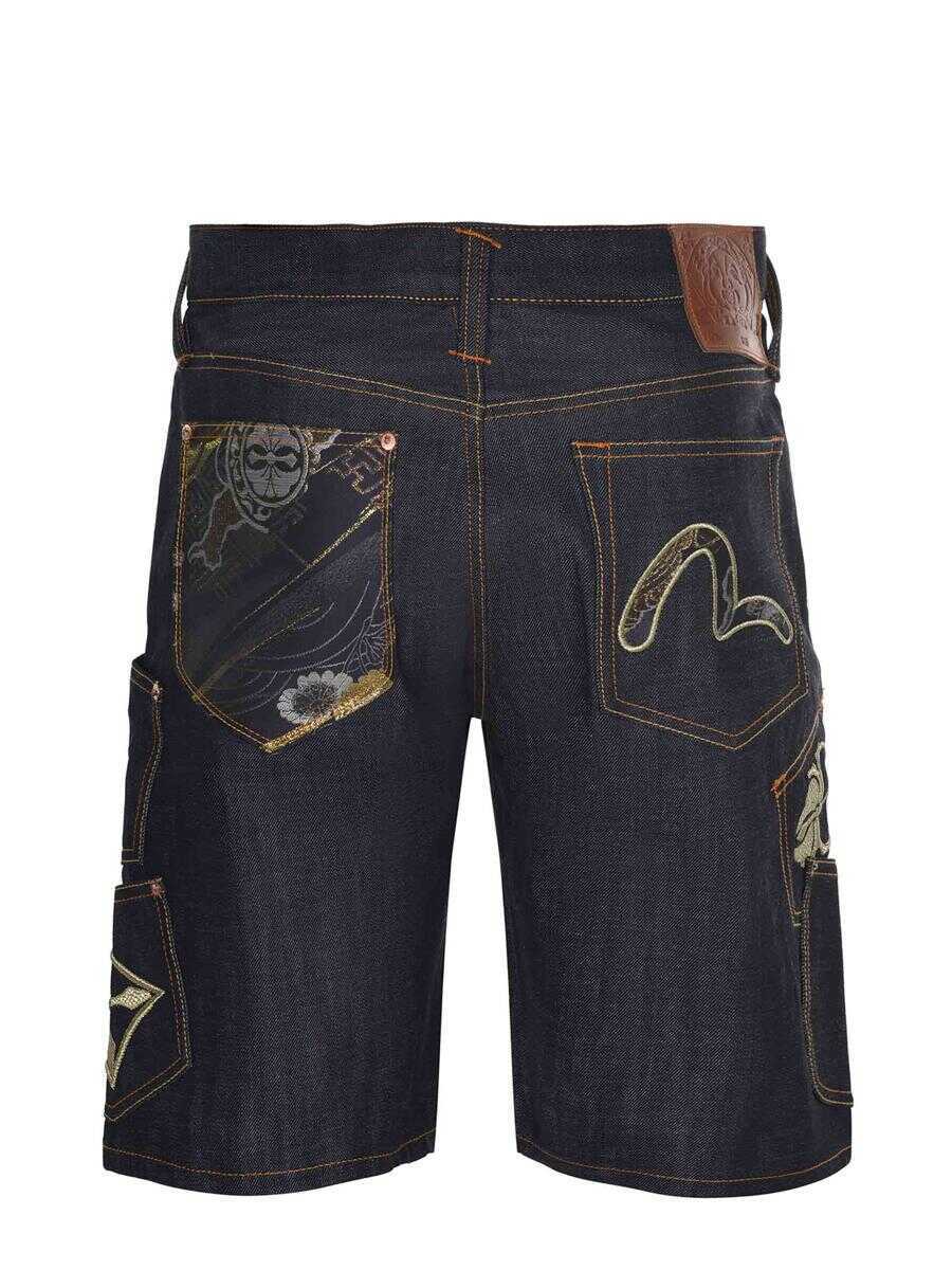 Pantaloni Evisu Evisu Shorts DENIM SCURO Barbati (BM 17930796) 3