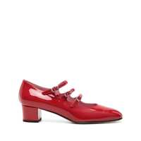 Pantofi cu toc 'Kina' Red Mary Janes With Straps And Block Heel In Patent Leather Woman Femei