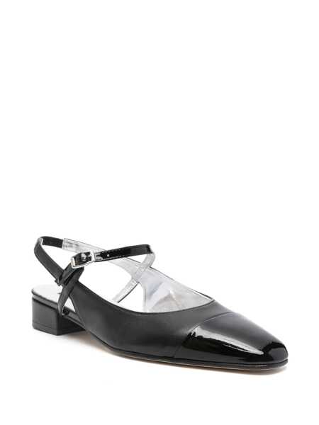 Balerini CAREL PARIS Oceano Black Slingback Ballet Shoes In Leather Woman Black Femei (BM 17930973) 2