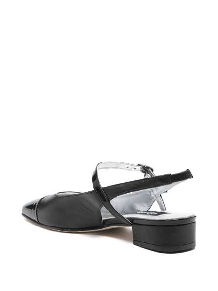 Balerini CAREL PARIS Oceano Black Slingback Ballet Shoes In Leather Woman Black Femei (BM 17930973) 3