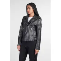 Geci IRO Dama - Geci biker IRO Iro Newhan Biker Biker Jacket Black Femei (BM 17931123) - B-mall.ro