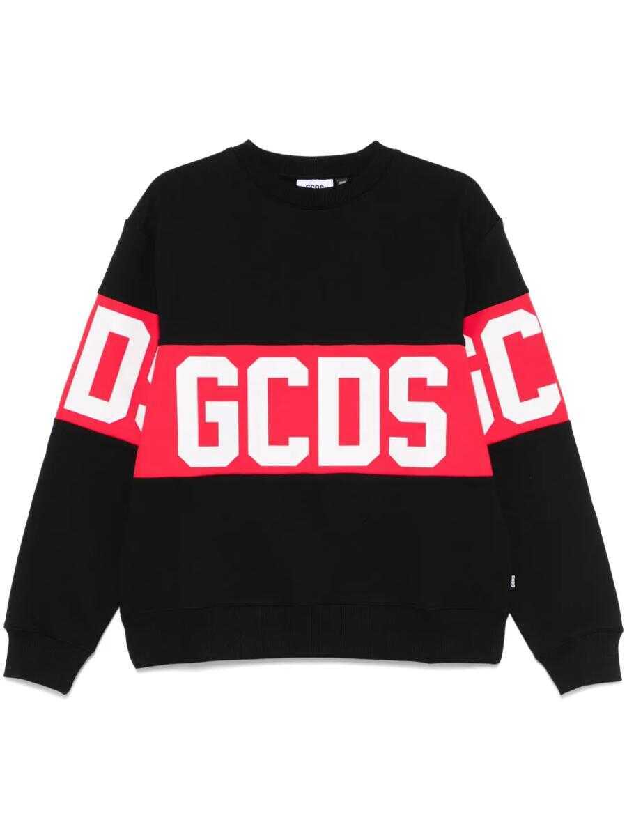 Pulovere GCDS Gcds Logo Print Sweatshirt Black Barbati (BM 17932086) 1