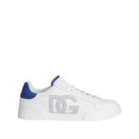 Sneakers 'Portofino Light' White Sneakers With Perforated Logo On The Side And Logo Patch On The Tongue In Leather Man Barbati