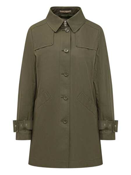 Paltoane Herno Herno Delon Medium Trench Coat GREEN Femei (BM 17933445) 1