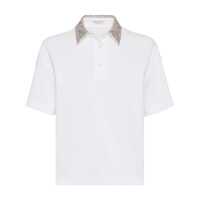 Tricouri Polo Brunello Cucinelli Sequin Polo Shirt Femei