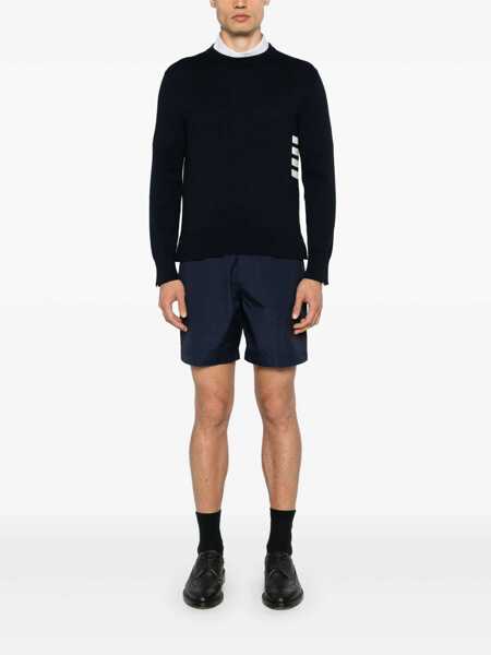 Pulovere Thom Browne Thom Browne Sweaters BLUE Barbati (BM 17934600) 2
