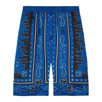 Pantaloni Off-White Shorts With Bandana Pattern Barbati