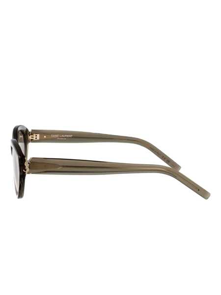 Ochelari de soare Saint Laurent Saint Laurent Eyewear Sunglasses BROWN-BROWN-GREY Femei (BM 17935398) 3