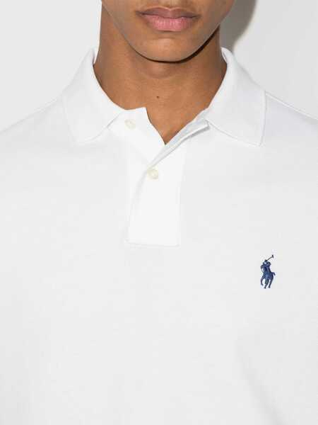 Tricouri Polo Ralph Lauren Pique polo shirt White Barbati (BM 17935962) 4