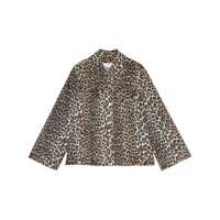 Jachete Leopard denim jacket Femei