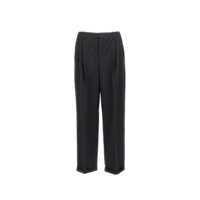 Pantaloni Saint Laurent pentru Barbati - Pantaloni Saint Laurent Saint Laurent Cashmere And Wool Flannel 90S Striped Pants Black Barbati (BM 17936010) - B-mall.ro