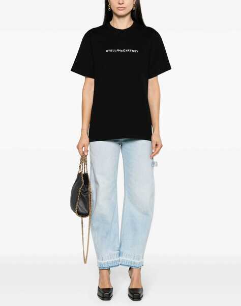 Tricouri Stella McCartney Cotton T-Shirt BLACK Femei (BM 17936083) 2