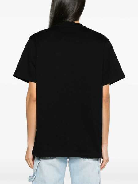 Tricouri Stella McCartney Cotton T-Shirt BLACK Femei (BM 17936083) 4