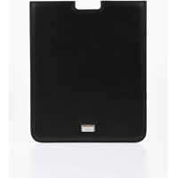 Huse mobil & tablete Solid Color Leather Tablet Holder With Silver-Tone Logo Barbati