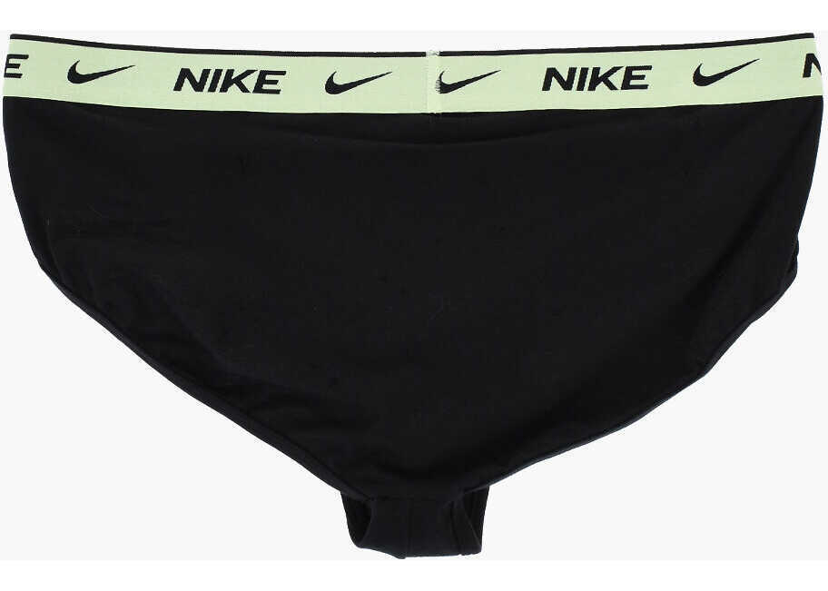 Chiloti Nike Set 3 Pairs Of Stretch Cotton Briefs With Logoed Elastic Ban Black Barbati (BM 17936164) 4