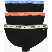 Chiloti Set 3 Pairs Of Stretch Cotton Briefs With Logoed Elastic Ban Barbati