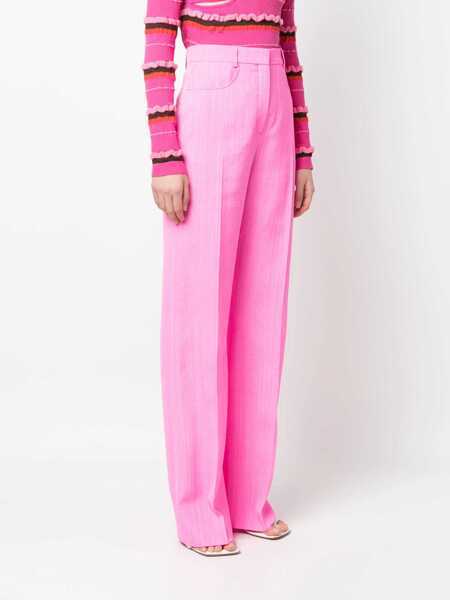 Pantaloni casual JACQUEMUS Silk Blend Sauge Palazzo Pants Pink Femei (BM 17936176) 3