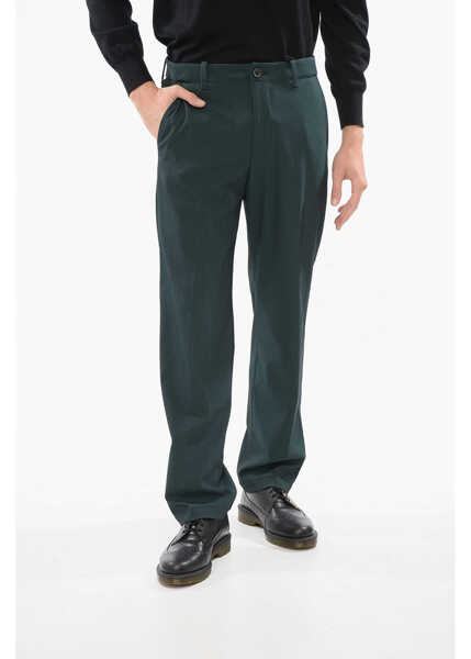 Pantaloni casual CORNELIANI Wool Blend Circle Pants With Visible Stitching Green Barbati (BM 17936182) 1