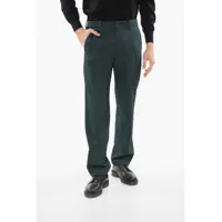 Pantaloni casual Wool Blend Circle Pants With Visible Stitching Barbati