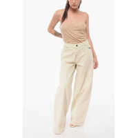 Imbracaminte Dama pagina 582 - Blugi drepti HAIKURE High-Waisted Wide Leg Pants Beige Femei (BM 17936194) - B-mall.ro