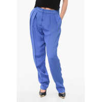 Pantaloni casual Silk Pleated Pants Femei