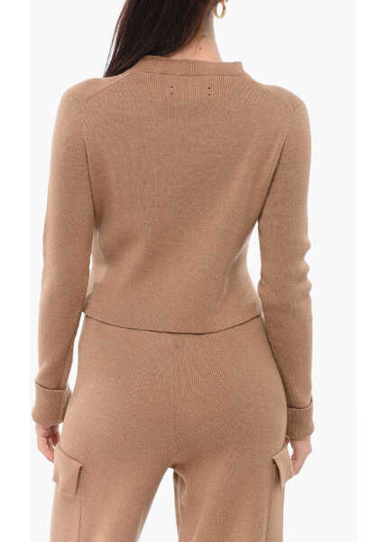 Pulovere AMIRI Crew Neck Cashmere Blend Sweater Beige Femei (BM 17936218) 2