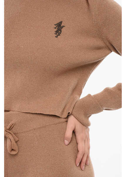 Pulovere AMIRI Crew Neck Cashmere Blend Sweater Beige Femei (BM 17936218) 3
