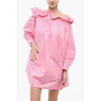 Imbracaminte AZ FACTORY Dama - Rochii scurte AZ FACTORY Ruffled Draped Dress Pink Femei (BM 17936233) - B-mall.ro