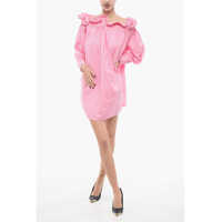 Rochii scurte Ruffled Draped Dress Femei