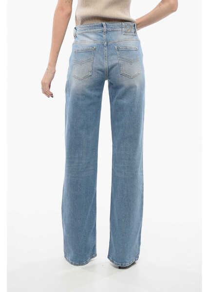 Blugi drepti Blumarine Delav Bootcut Denims 24Cm Light Blue Femei (BM 17936236) 4