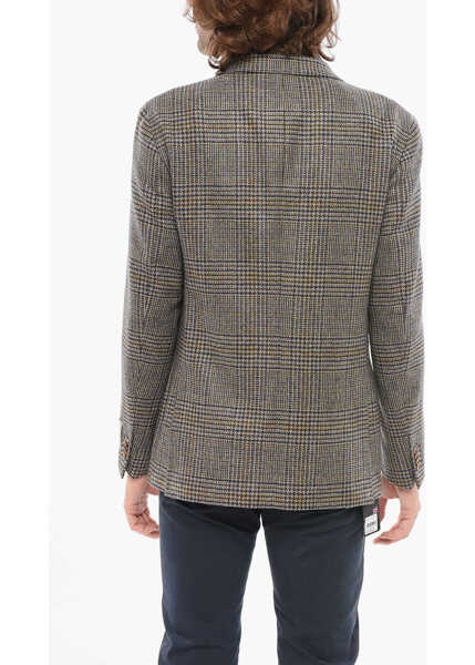 Sacouri CORNELIANI Cc Collection Unlined Blazer With Mutlicolor Glen Plaid Moti Beige Barbati (BM 17936341) 2