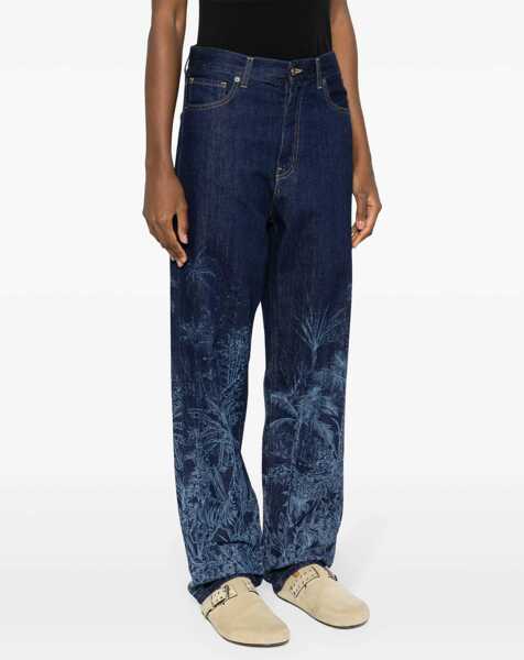 Blugi drepti ALANUI Dark Washed Jungle Denims 20Cm Blue Femei (BM 17936359) 3