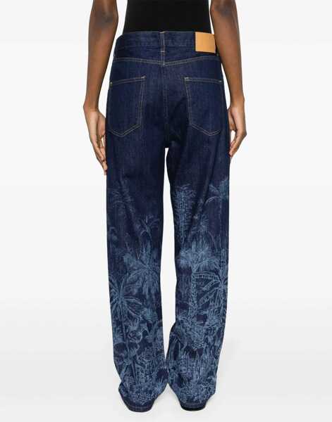 Blugi drepti ALANUI Dark Washed Jungle Denims 20Cm Blue Femei (BM 17936359) 4