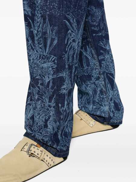 Blugi drepti ALANUI Dark Washed Jungle Denims 20Cm Blue Femei (BM 17936359) 5