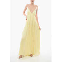 Rochii lungi Gathered Slip Dress Femei