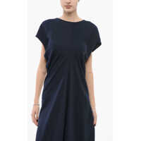 Rochii lungi Dama pagina 5 - Rochii lungi P.A.R.O.S.H. Sleeveless Gathered Dress Blue Femei (BM 17936389) - B-mall.ro