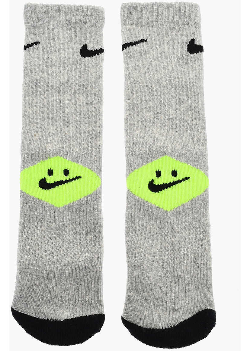 Sosete Nike Set 6 Pairs Of Multicolor Cotton Blend Smiley Socks Multicolor Fete (BM 17936392) 2